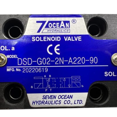 7 OCEAN Pneumatic Solenoid Valve DSD-G02-2N-A220-90 AC220 ভোল্টেজ দিকনির্দেশক নিয়ন্ত্রণ ভালভ