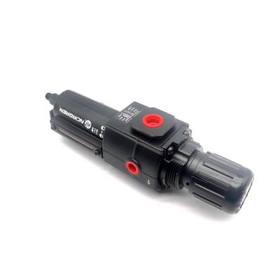 B74G-4AK-QP2-RMG সংকুচিত বায়ুসংক্রান্ত ফিল্টার নিয়ন্ত্রক লুব্রিকেটর নোরগ্রেন এক্সেলন ফিল্টার/নিয়ন্ত্রক ১/২ পিটিএফ ০.৩-১০ বার ৪০µm ম্যানুয়াল ড্রেন গেজ সহ