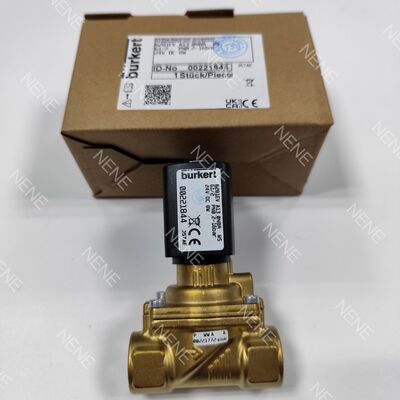 00221863 Electromagnetic Valve 6281 Type G1 1/2 2/2 Normally Closed 40.0 Flow Hole NBR Sealed Brass Valve Body AC24V 8W Burkert