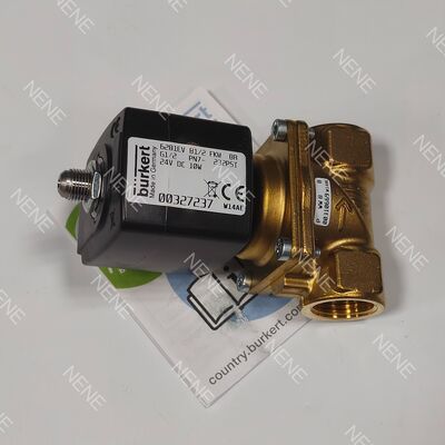 Operating Voltage Burkert Solenoid Valve Brass Body 00253158 6281 G2 2/2 Normally Closed 50.0 Flow Hole AC220V 8W 0.2-16bar -10~+80 ℃