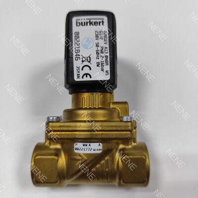 Burkert Valve 00253157 6281 Type G2 2/2 Normally Closed 50.0 Flow Hole NBR Sealed Brass Valve Body AC24V 8W 0.2-16bar Solenoid Valve