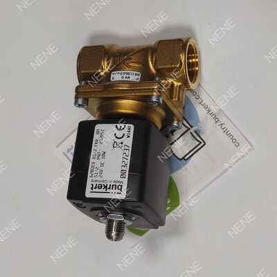 FKM সিল সোলিনয়েড ভালভ BURKERT প্রকার 6281 00221869 G3/8 পোর্ট 2/2 স্বাভাবিকভাবে বন্ধ ব্রাসের শরীর 13.0 খোল AC24V 8W 0.2-16bar 0 থেকে +120°C