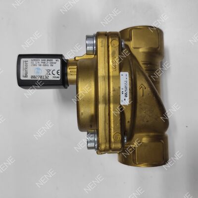 13.0 ফ্লো ওরিফিস সোলিনয়েড ভালভ BURKERT টাইপ 6281 00221873 G1/2 2/2 স্বাভাবিকভাবে বন্ধ ব্রাসের শরীর FKM সিল AC220V 8W 0.2-16bar 0~+120°C