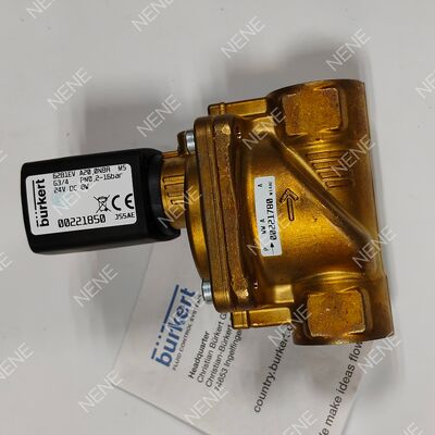 AC24V সোলিনয়েড ভালভ BURKERT টাইপ 6281 00221872 G1/2 2/2 স্বাভাবিকভাবে বন্ধ ব্রাস ভালভ শরীর FKM সীল 13.0 খোল 8W 0.2-16bar 0 থেকে +120 °C