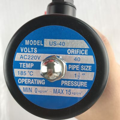 স্টেইনলেস স্টীল উচ্চ তাপমাত্রা প্রতিরোধী US-40 (1.5 ইঞ্চি) AC220 বাষ্প ভালভ