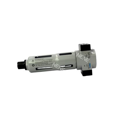 জিংক অ্যালোয় ফিল্টার Festo LF-1/4-D-MINI 159613 40 μm G1/4 1200L/min 22ml ম্যানুয়াল ড্রেন 0.5-12 বার কম্প্রেসড এয়ার ফিল্টার