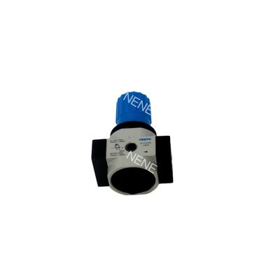 সরাসরি চালিত ডায়াফ্রাগম চাপ নিয়ন্ত্রক Festo LR-1/4-D-MINI-MPA 8002275 এমপিএ গেজ G1/4 0.5-12 বার সহ দস্তা খাদ 1500L / মিনিট লকযোগ্য ঘূর্ণন বোতাম