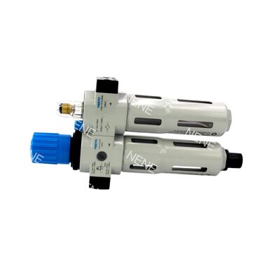 G1/8 এফআরএল ইউনিট ফেস্টো FRC-1/8-D-MINI-MPA 8002266 0.5-12bar 40µm জিঙ্ক অ্যালয় ম্যানুয়াল ড্রেন এম পি এ গেজ সহ