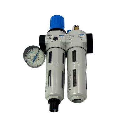 FRC-1/4-D-7-MINI-A 162763 Zinc Alloy FRL 1300L/min G1/4 40μm 0.5-7bar Fully Automatic Drain With Pressure Gauge FESTO