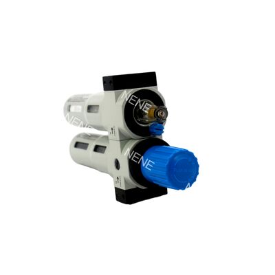 Filtration Precision 40μm Festo FRC-1/8-D-7-MINI-A-MPA 8002344 Service Unit Fully Automatic Drain G1/8 0.5-7bar With MPA Gauge Zinc Alloy