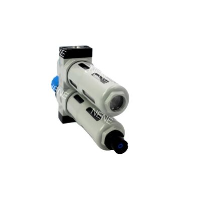 Air preparation unit Festo FRC-3/8-D-7-MINI-A 162764 Pneumatic FRL Unit G3/8 40μm Fully Automatic Drain 0.5-7bar 1500L/min Zinc Die-Cast With Pressure Gauge Metal Bowl Guard
