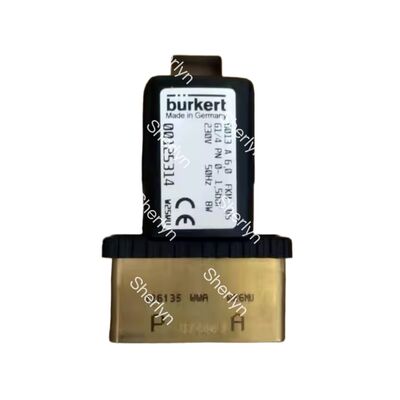 Burkert 00221886 6281 G1 1/4 2/2 স্বাভাবিকভাবে বন্ধ 25.0 প্রবাহ গর্ত FKM সিলড ব্রাস ভালভ শরীর DC24V 8W 0.2-16bar 0~+120 °C