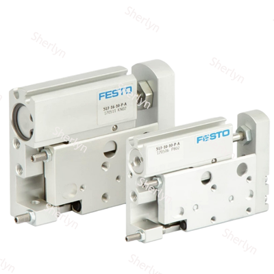 ডাবল অ্যাক্টিং FESTO 170503 SLF-6-10-P-A লিনিয়ার স্লাইড এয়ার সিলিন্ডার, 6 × 10 মিমি স্পেক ক্ষয় প্রতিরোধী অ্যালুমিনিয়াম বডি অটোমেশন সরঞ্জামের জন্য ইলাস্টিক শেষ কুশন