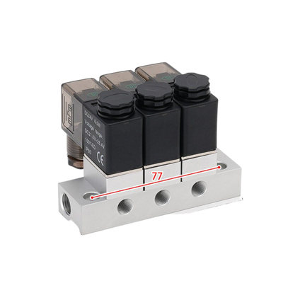 1-ইনলেট-2-আউটলেট 2V025-06-2F সোলিনয়েড ভালভ ম্যানিফোল্ড এবং 2V025-06-3F 1-ইনলেট-3-আউটলেট DC12V/24V AC110V/220V