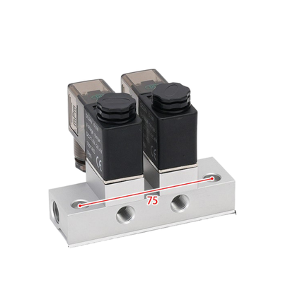1-ইনলেট-2-আউটলেট 2V025-06-2F সোলিনয়েড ভালভ ম্যানিফোল্ড এবং 2V025-06-3F 1-ইনলেট-3-আউটলেট DC12V/24V AC110V/220V