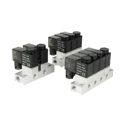 1-ইনলেট-8-আউটলেট 2V025-06-8F সোলিনয়েড ভালভ ম্যানিফোল্ড এবং 2V025-06-10F 1-ইনলেট-10-আউটলেট এফকেএম সিলিং রিং মাল্টি-পজিশন এয়ার ইনপুট ভালভ