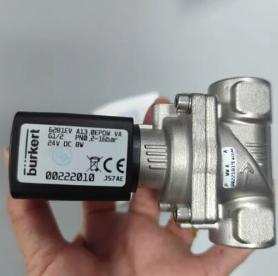 '00322529 '00322530 '00322531 Burkert Solenoid Valve Type 6281 G1/4 2/2 স্বাভাবিকভাবে বন্ধ স্টেইনলেস স্টীল AC24V 8W