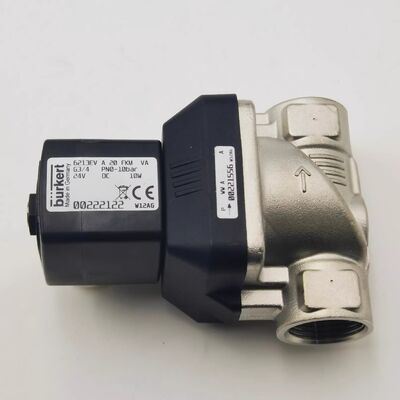 00322532 '00322533 '00322534 BURKERT থ্রেডেড সংযোগ টাইপ সোলিনয়েড চালিত ভালভ রেসপন্স টাইম সহ 10-15 এমএস সুনির্দিষ্ট অটোমেশন সিস্টেমের জন্য উপযুক্ত