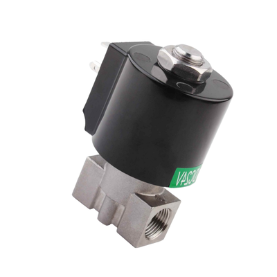 8.7AAS010B গর্ত আকার 1 মিমি বায়ুসংক্রান্ত Solenoid ভালভ 24VAC ভোল্টেজ 3/8 1/4 3/8 পোর্ট আকার PTFE সিল উপাদান