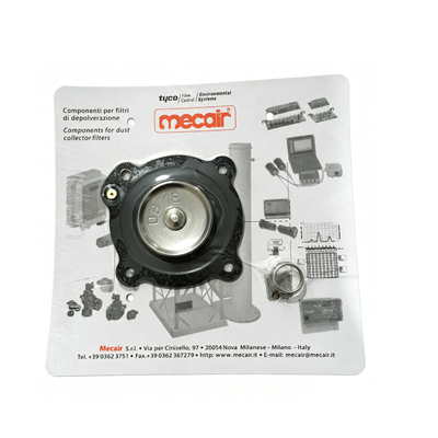 Mecair Dust Processing Equipment Spare Part DB18 FKM Diaphragm With Spring Assembly Used For Mecair Pulse Jet Solenoid Valve Overhaul Compatible Valve VNP/VEM208, VNP/ VEM308, VNP/VEM408