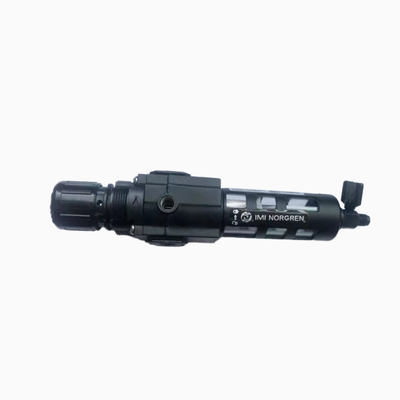 NORGREN F17‑A00‑A3HG ইন‑লাইন নিউম্যাটিক এয়ার ফিল্টার অটো ড্রেন ফাংশন ISO8573‑1 এয়ার স্ট্যান্ডার্ড পূরণ করে, নিউম্যাটিক সরঞ্জামগুলিকে দূষক ক্ষয়ক্ষতি থেকে রক্ষা করে