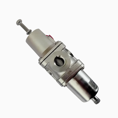 NORGREN B38P‐244‐B1MA B38P‐344‐B1MA স্টেইনলেস স্টীল ফিল্টার-রেগুলেটর PTF থ্রেড ম্যানুয়াল ড্রেন 5μm-25μm উপাদান NACE অনুগত ক্ষয়কারী সামুদ্রিক-অফশোর সংকুচিত বায়ু প্রস্তুতি সিস্টেমের জন্য