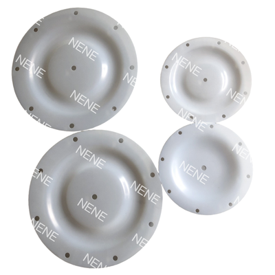 QBY-50 Diaphragm 300MM Outer Diameter 8 Holes White Air Operated Pump Repair Diaphragm For Wastewater Delivery
