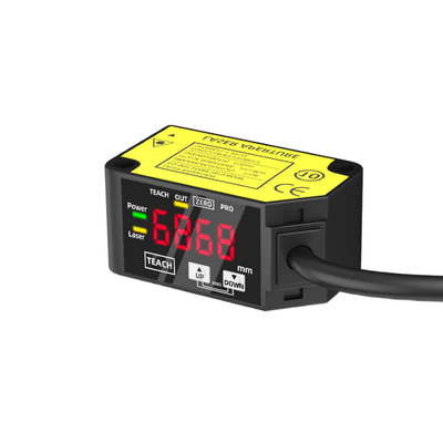 HG-C1050 লাল ক্লাস 2 লেজার ডিসপ্লেসমেন্ট সেন্সর অ্যানালগ ভোল্টেজ কারেন্ট আউটপুট কমপ্যাক্ট হাউজিং DC24V সাপ্লাই ইন্ডাস্ট্রিয়াল অনলাইন পরিমাপের জন্য