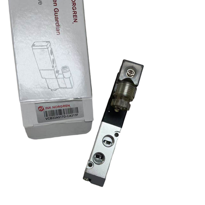 VCB22A517D-CA213F NORGREN সোলিনয়েড ভালভ G1/8 থ্রেড 24VDC 5/2 একক সোলিনয়েড স্প্রিং রিটার্ন বায়ুসংক্রান্ত দিকনির্দেশক নিয়ন্ত্রণ ভালভ আইএমআই নরগ্রেন মূল