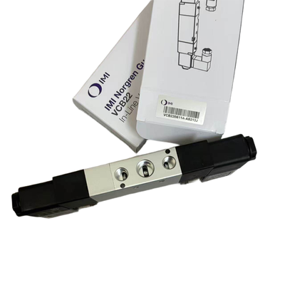5/3 বন্ধ কেন্দ্র সোলেনয়েড ভালভ NORGREN VCB22B611A-AB213J G1/4 24VDC ফ্লোটিং ক্ল্যাম্পিংয়ের জন্য ডাবল সোলেনয়েড পজিশনিং ভালভ 5 পোর্ট 3 পজিশন