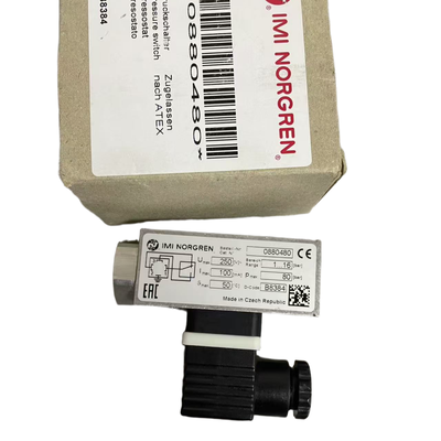 বিস্ফোরণ প্রতিরোধী NORGREN 0880480 চাপ সুইচ G1/4 থ্রেড 1 থেকে 16 বার চাপ নিয়ন্ত্রণ সুইচ বিপজ্জনক অবস্থানের জন্য