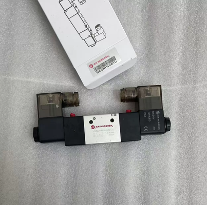 স্পুল টাইপ নিউম্যাটিক ডিরেকশনাল ভালভ VCB22B411A-AB213J নোরগ্রেন G1/4 24VDC, প্যাকেজিং মেশিনারির জন্য স্পেয়ার ভালভ