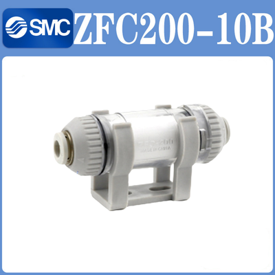 SMC ZFC200‑10B Small Negative Pressure Suction Filter Straight‑Through Port Layout 0‑60℃ Ambient Temp High Throughput Performance For Robotic Pick‑And‑Place Vacuum Auxiliary Equipment