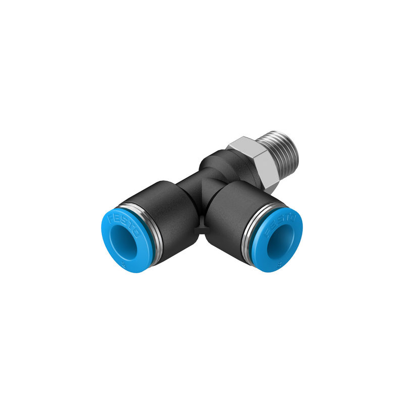 Festo QSTL-1/8-8 হাইড্রোলিক বায়ুসংক্রান্ত ফিটিং QSTL সিরিজ T ফিটিং R 1/8 পুরুষ থেকে 8 মিমি