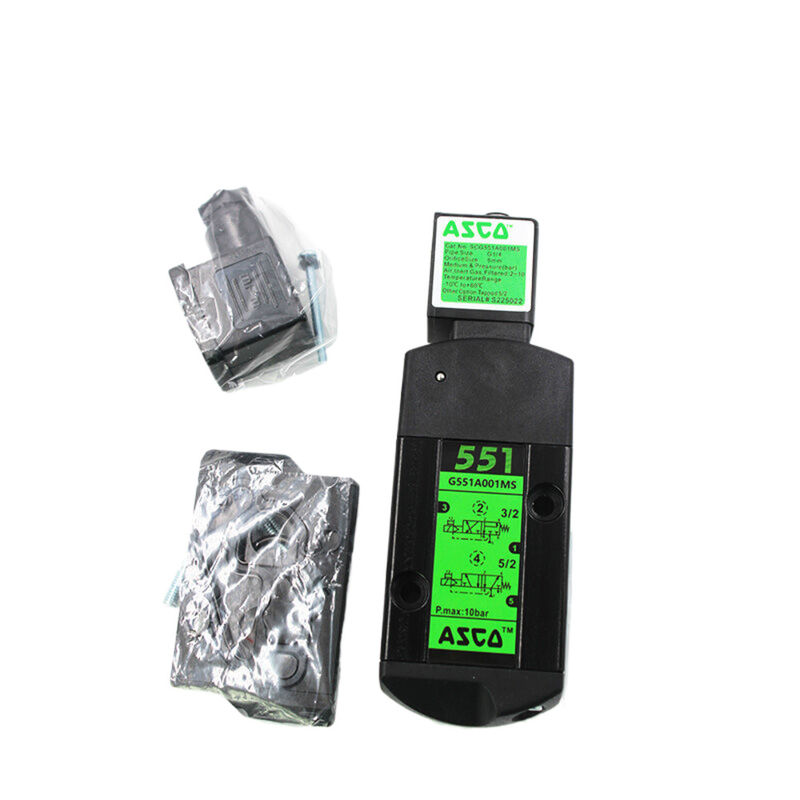 ASCO SCG551A001MS সিরিজ 551 3/2, 5/2 NAMUR ইন্টারফেস স্পুল ভালভ G 1/4 একক Solenoid