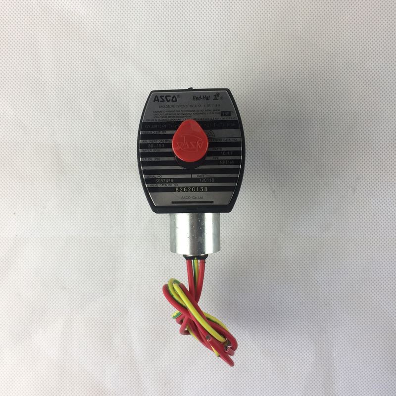 ASCO 8262G138 সাধারণ পরিষেবা 1/4 "স্বাভাবিকভাবে খোলা 2/2 ওয়ে সিঙ্গল সোলিনয়েড ভালভ