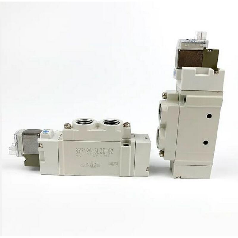 SMC SY7120-5LZD-C6 সোলিনয়েড ভালভ 2 অবস্থান একক এক-স্পর্শ ফিটিং পোর্ট আকার ø6 DC24V