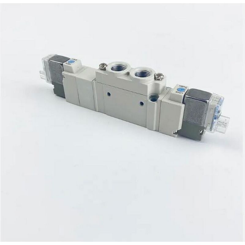 SMC SY5320-6LZD-C8 DC12V সোলিনয়েড ভালভ ওয়ান টাচ ফিটিং 3 অবস্থান বন্ধ কেন্দ্রীয় পোর্ট আকার ø8