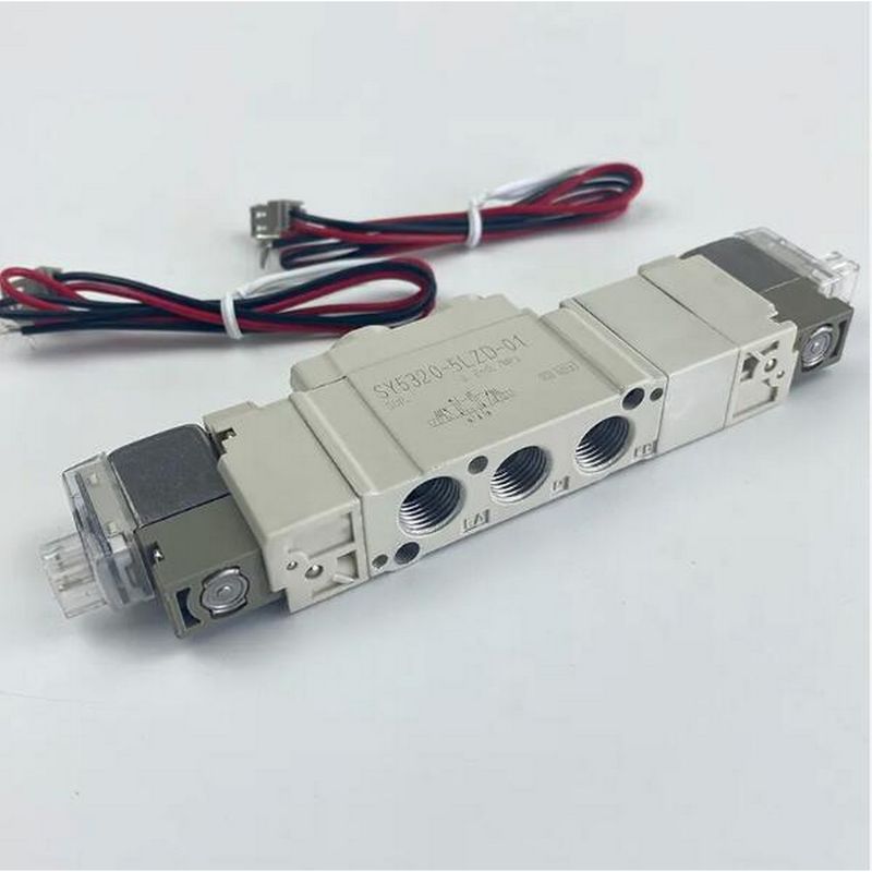 SMC SY5220-5LZD-01 DC24V পোর্ট আকার 1/8 বায়ুসংক্রান্ত Solenoid ভালভ থ্রেড পাইপিং 2 অবস্থান ডাবল