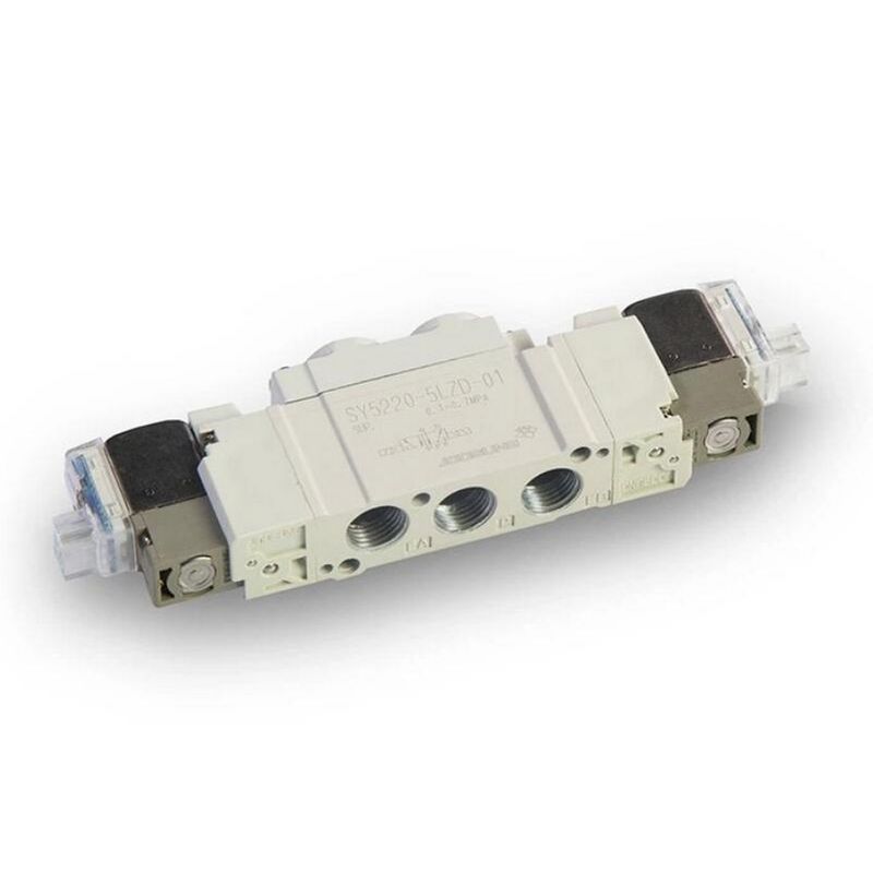 SMC SY5120-5LZD-C8 2 অবস্থান একক এক-স্পর্শ ফিটিং ø8 বায়ুসংক্রান্ত Solenoid ভালভ DC24V