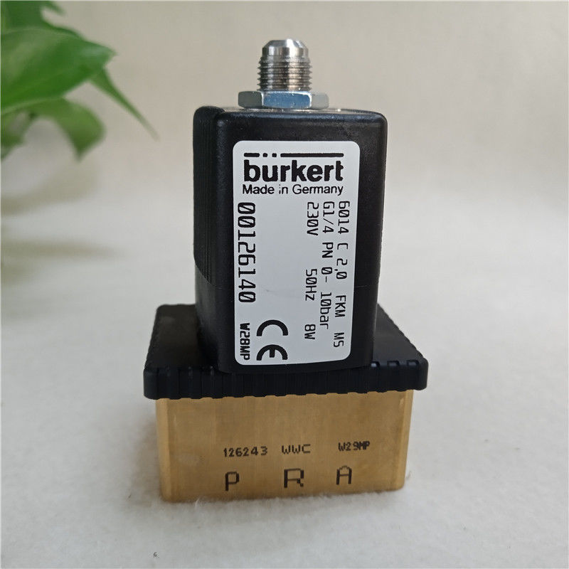 বুরকার্ট সোলিনয়েড ভালভ 6014C 2.0 FKM G1/4 PN 0-10bar 230V 00126140