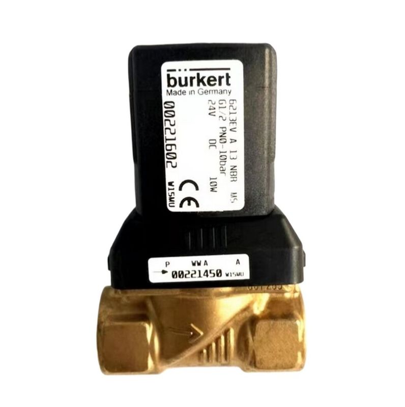 00308506 BURKERT সোলিনয়েড ভালভ G1 2/2 স্বাভাবিকভাবে বন্ধ 25 প্রবাহ গর্ত FKM সিল করা ব্রাস ভালভ শরীর 8W 1-32bar