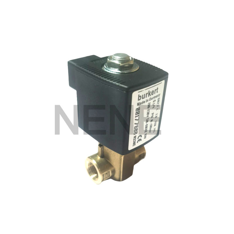 Burkert Solenoid 6013 টাইপ ডাইরেক্ট অ্যাক্টিং 00134243 2/2 স্বাভাবিকভাবে বন্ধ G1/8 ইঞ্চি 2.5 ফ্লো হোল FKM সিল 220VAC 8W 0~16bar