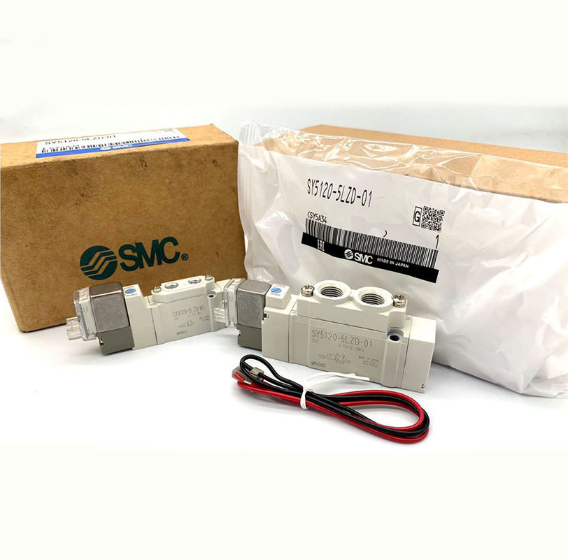 5-পোর্ট এসএমসি সোলিনয়েড ভালভ নরম সিল SY5220-6LZD-01 SY5220-5LZD-C6 SY5220-5LZD