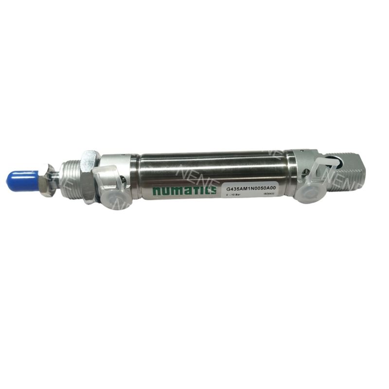NUMATICS G435AGSN0010A00 ASCO 8mm Bore 10mm Stroke M5 ডাবল অ্যাক্টিং গোলাকার সিলিন্ডার ISO6432 সিরিজ G435