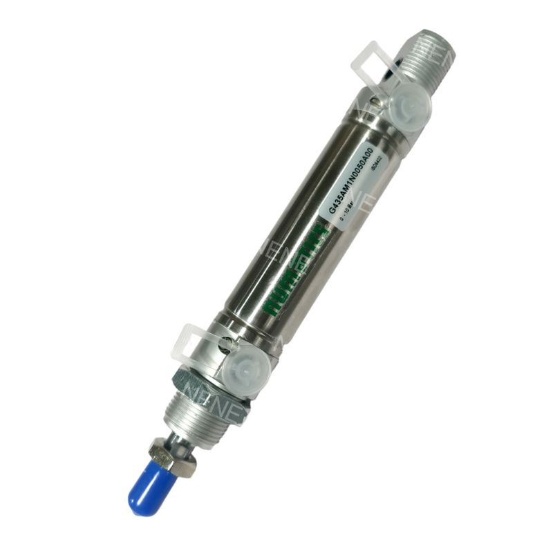 G435AGSN25A00 কমপ্যাক্ট ডিজাইন পিস্টন বায়ুসংক্রান্ত সিলিন্ডার আইএসও 6432 স্ট্যান্ডার্ড 25 মিমি স্ট্রোক 8 মিমি খাঁজ