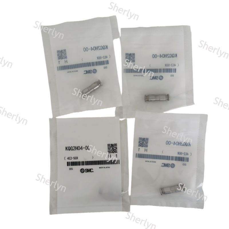 SMC KQG2H10-00 KQG2 মেট্রিক স্ট্রেইট ইউনিয়ন 10 X 10 মিমি নামমাত্র স্টেইনলেস স্টীল সিলভার 4E2-3ET/KQ2A54