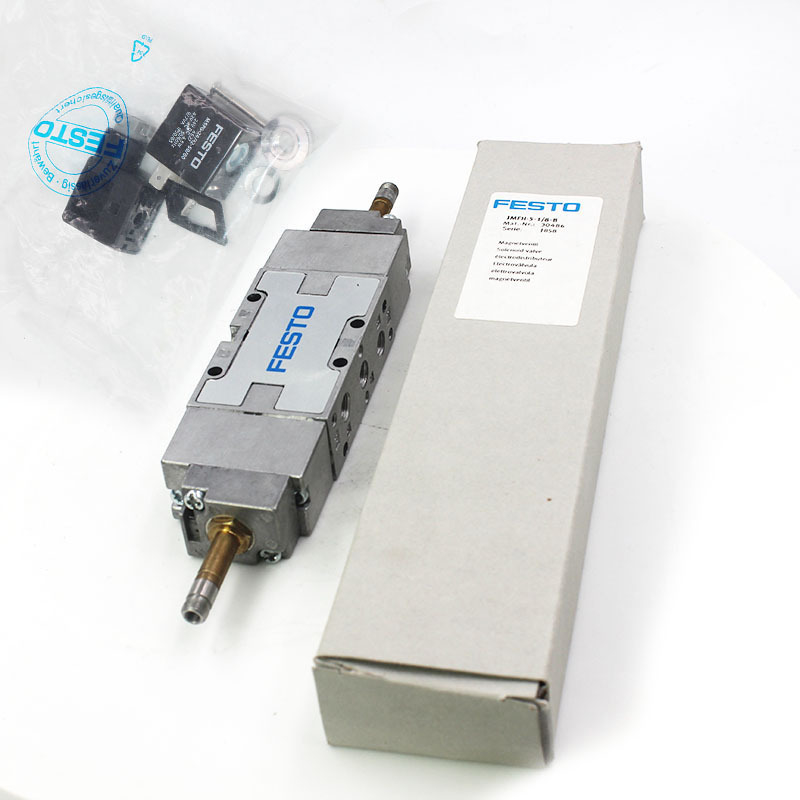 JMFH-5-1/8-B Festo সোলেনয়েড ভালভ 30486 টাইগার 2000, 5/2, ডবল সোল আলাদাভাবে বিক্রি হয়, G1/8, অভ্যন্তরীণ পাইলট