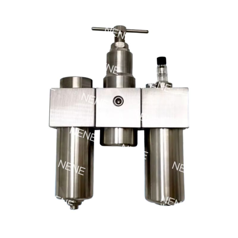 SFSRSL200 ট্রিপল সেট স্টেইনলেস স্টীল SUS316 নিউম্যাটিক ফিল্টার রেগুলেটর লুব্রিকেটর G1/4 চাপ নিয়ন্ত্রণ