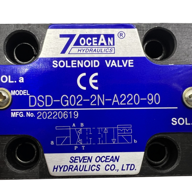 7 OCEAN Pneumatic Solenoid Valve DSD-G02-2N-A220-90 AC220 ভোল্টেজ দিকনির্দেশক নিয়ন্ত্রণ ভালভ